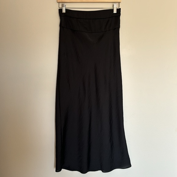 Free People Normani Bias Black Skirt 4 - Picture 5 of 8